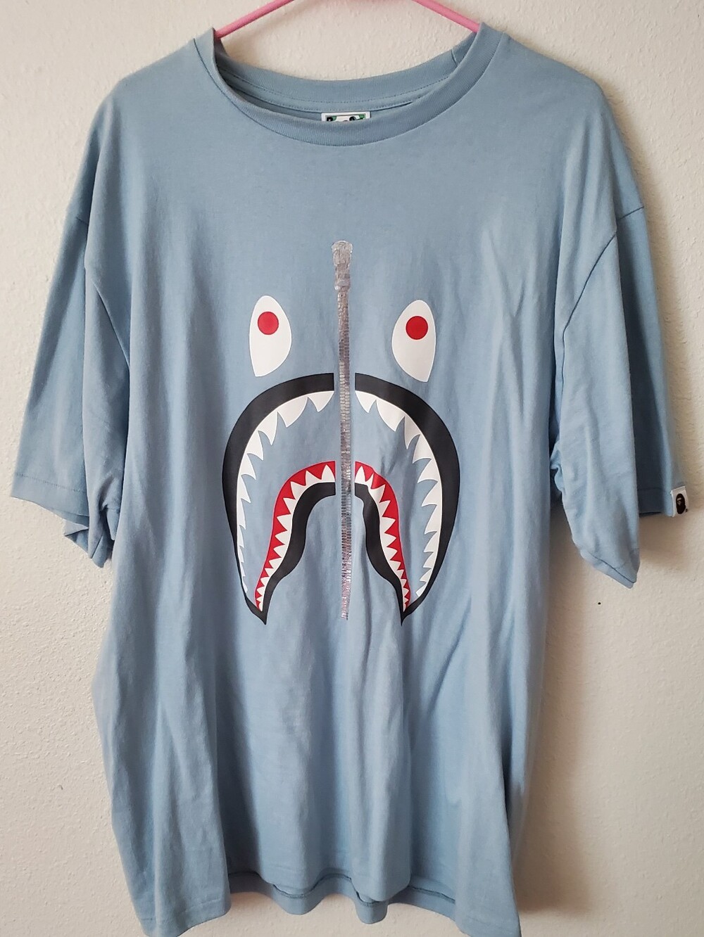 Bape Blue Shark Tee 2xl